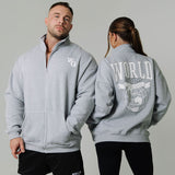 Charged Oversize Full Zip Jumper - Grey Marle/Grey