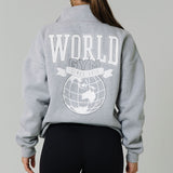 Charged Oversize Full Zip Jumper - Grey Marle/Grey