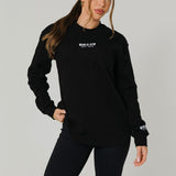 Basics Ribbed Long Sleeve Tee - Black