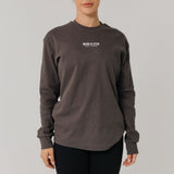 Basics Ribbed Long Sleeve Tee - Dark Grey