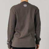 Basics Ribbed Long Sleeve Tee - Dark Grey