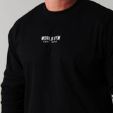Basics Ribbed Long Sleeve Tee - Black