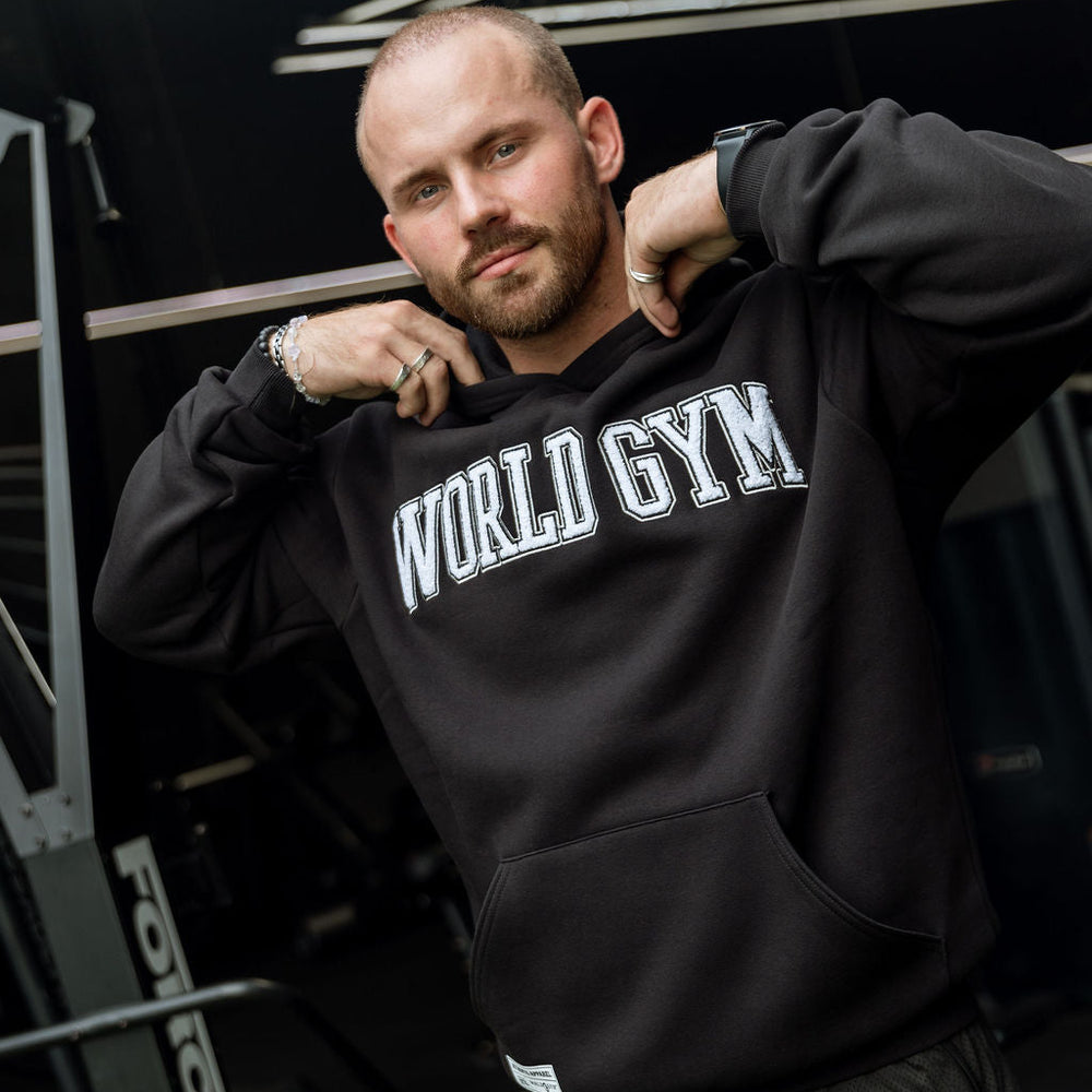 Oversize Greatness Hoodie - Black/White – World Gym Shop