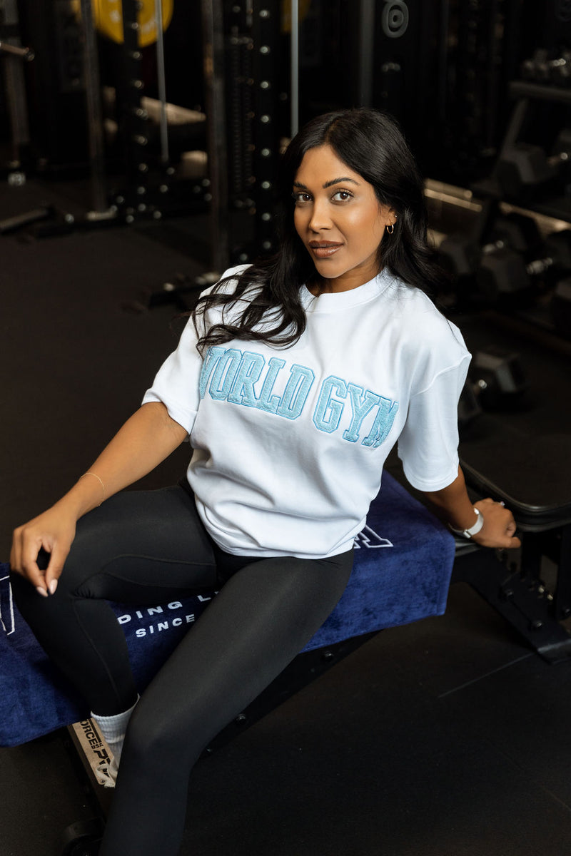 Oversize Greatness Tee White/Blue