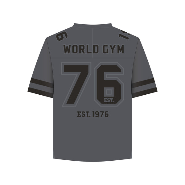 Gridiron grey jersey top