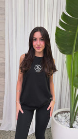 Ladies Balance Tank Black