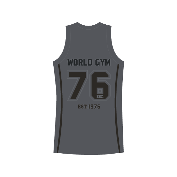 Basketball Jersey Mens - Grey/Black