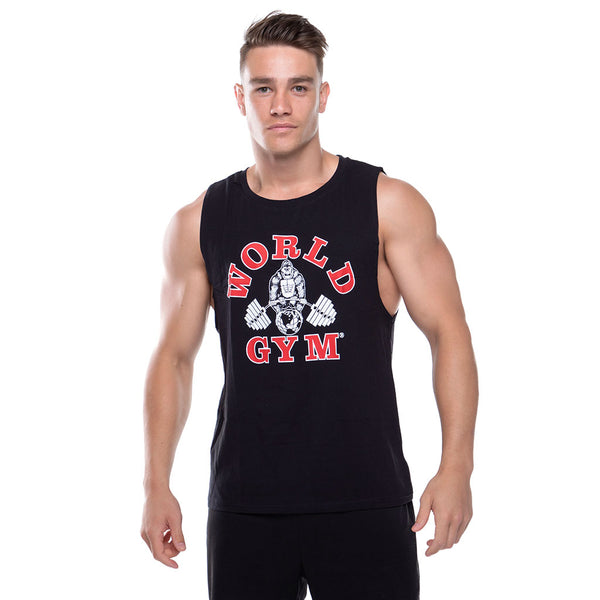 Sleeveless World Gym Gorilla Tee