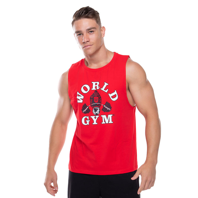 Sleeveless World Gym Gorilla Tee