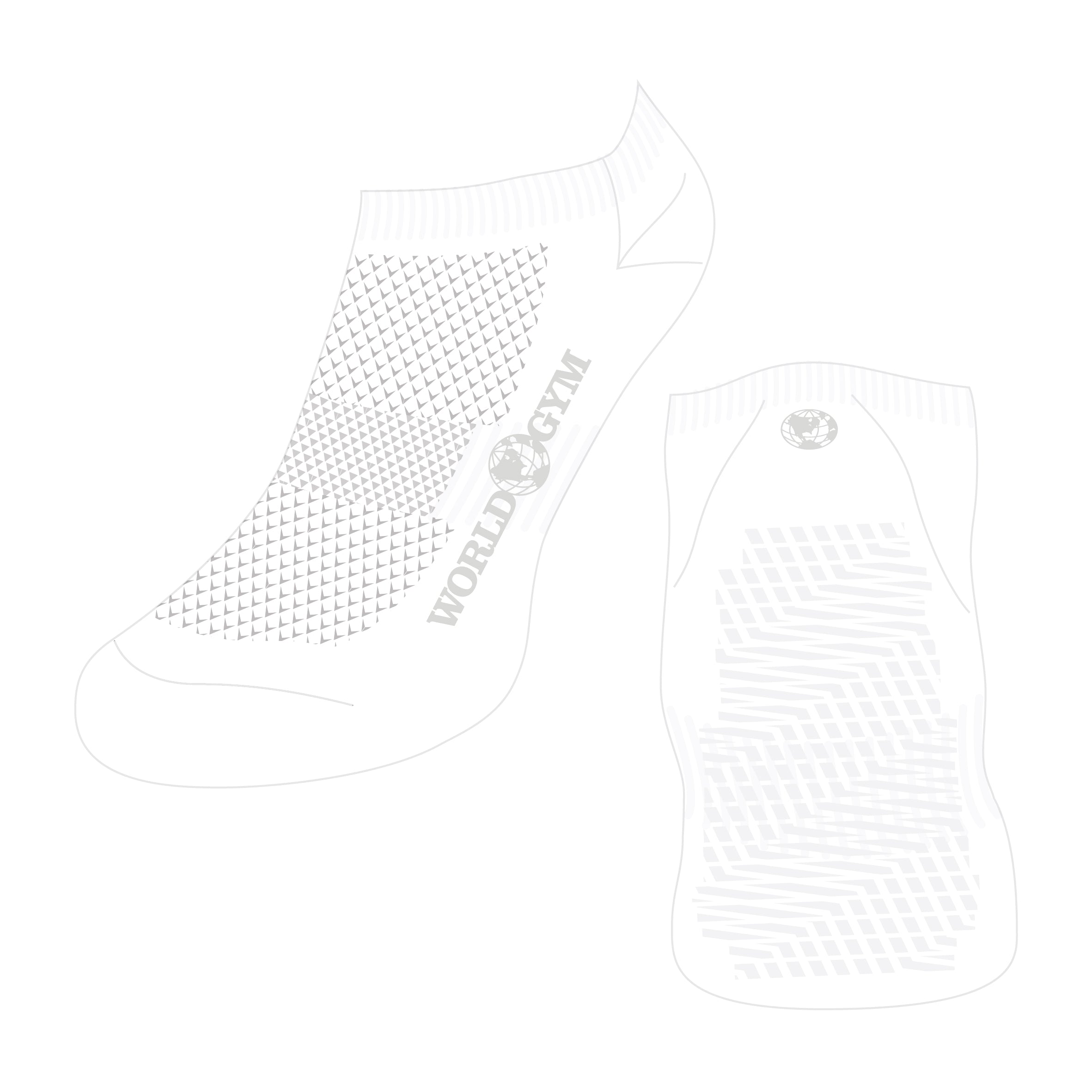 Shop World Gym Pilates Sticky Socks | Grip Socks for Pilates - World ...