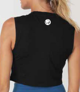 Womens Crop Tank Black