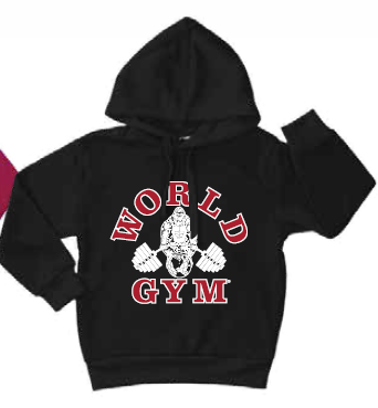 Kids World Gym Hoodie Black