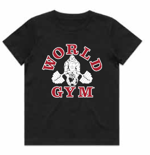 Kids World Gym T-Shirt Black