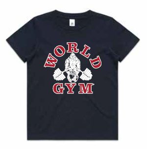 Kids World Gym T-Shirt Navy